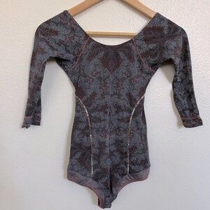 Maaji Black and Gray One Piece surf suit/ Swimsuit. Size S. Like new cond